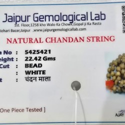 Sandalwood Mala | Original 108+1 Beads | Natural White Chandan Rosary Sandalwood Mala | Original 108+1 Beads | Natural White Chandan Rosary